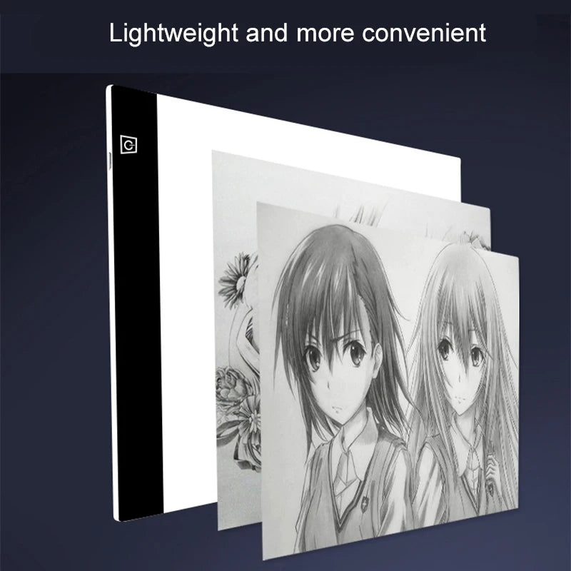 Mesa De Luz LED Para Calcar Dibujos Con 3 Niveles De Brillo