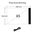 Mesa De Luz LED Para Calcar Dibujos Con 3 Niveles De Brillo