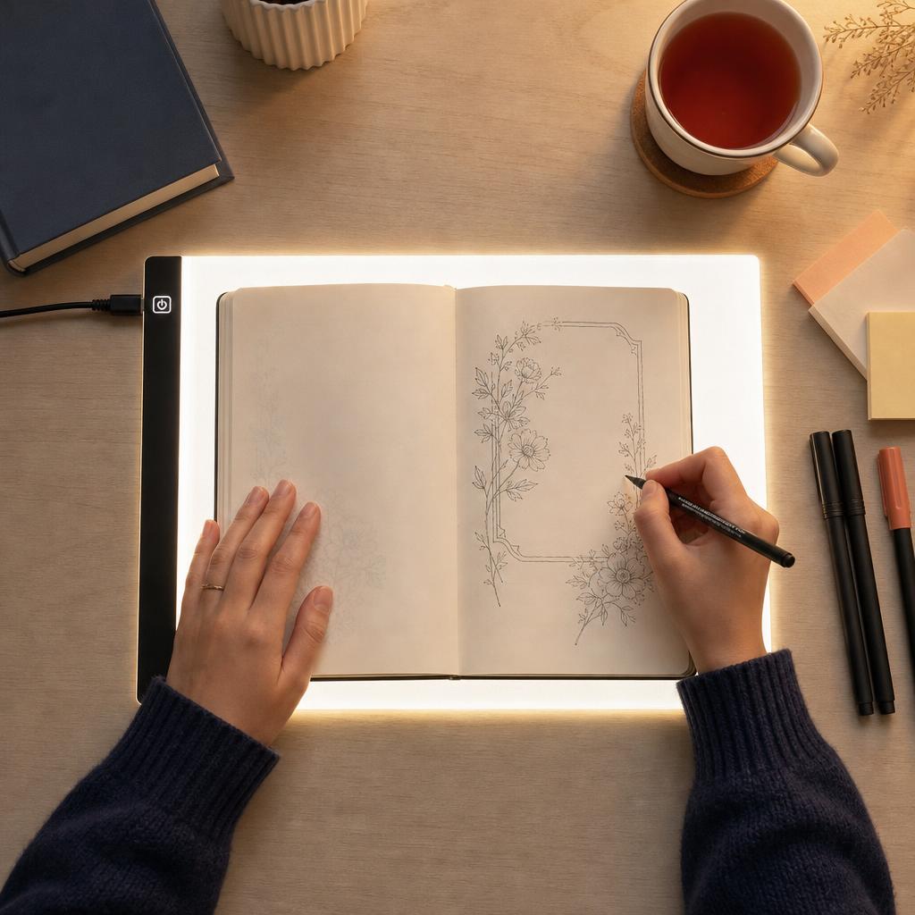 Decorando un diario de lectura con la mesa de luz